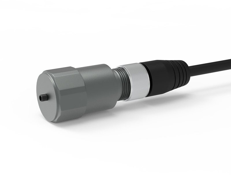 Acelerómetro PZ-104, vista frontal del cuerpo